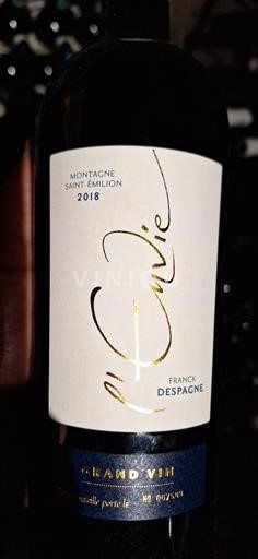 Bordeaux Montagne-saint-émilion SCEV Despagne et Fils L'Envie 2018