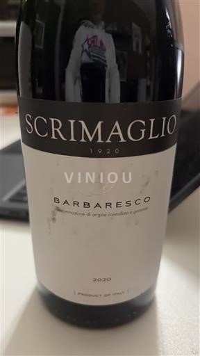 Piémont Barbaresco Scrimaglio 2020