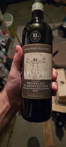 Toscane Brunello di Montalcino Leonardo da Vinci 2016