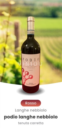 Piemonte Không được chỉ định Tenuta Carretta Podio 2021