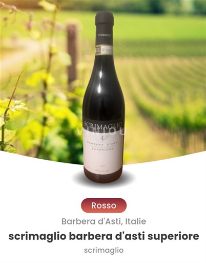 Piemont Barbera d'Asti Scrimaglio 2021