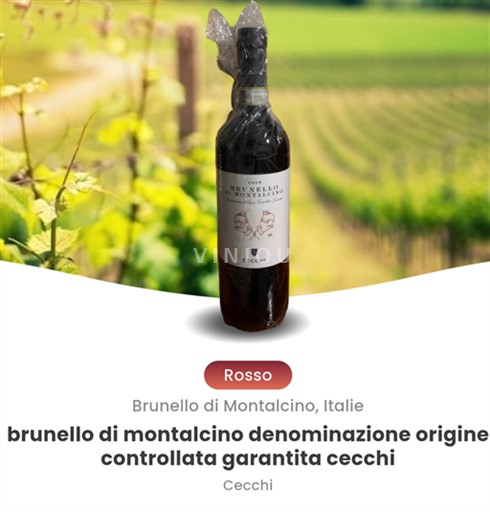 Tuscan Wines Brunello di Montalcino Cecchi 2018