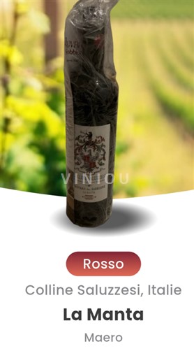 Piedmont Colline Saluzzesi Provana del Sabbione La Manta 2019