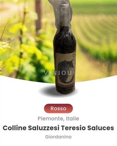 Piedmont Colline Saluzzesi Giordanino Teresio Saluces 2019