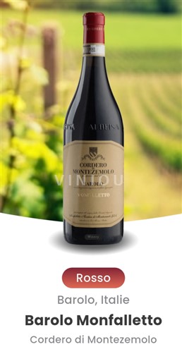 Piemonte Barolo Cordero di Montezemolo Monfalletto 2018