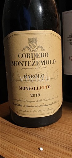 Piemont Barolo Cordero di Montezemolo Monfalletto 2019
