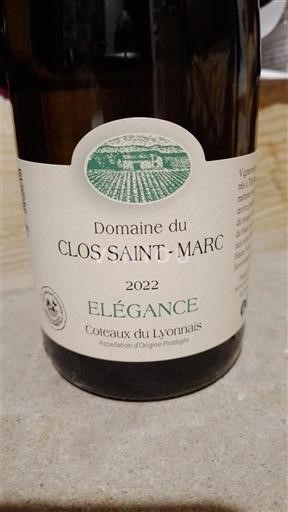 Lyonnais Coteaux du Lyonnais Clos Saint-Marc Élégance 2022