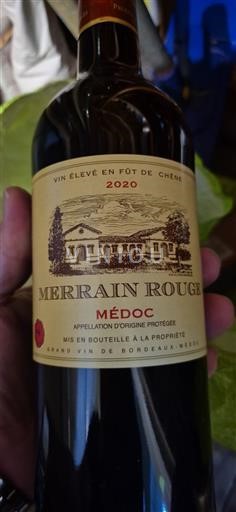Bordeaux Médoc Fût de chêne, médaille d'or PARIS 2022 Merrain rouge 2020