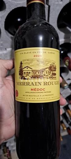 Bordeaux Médoc Fût de chêne, médaille d'or PARIS 2022 Merrain rouge 2020