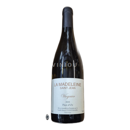 Languedoc-Roussillon Hérault La Madeleine Saint Jean Viognier 2023
