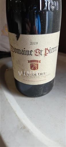 Thung lũng Rhône Không được chỉ định Domaine St Pierre 2019