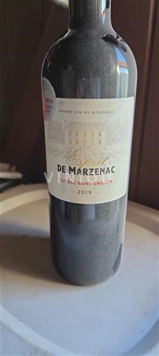 Bordeaux Lussac-Saint-Émilion Esprit de Marzenac 2019