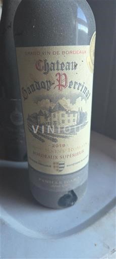 Bordeaux Bordeaux Supérieur Château Gadet-Perrin Saint Romain 2019