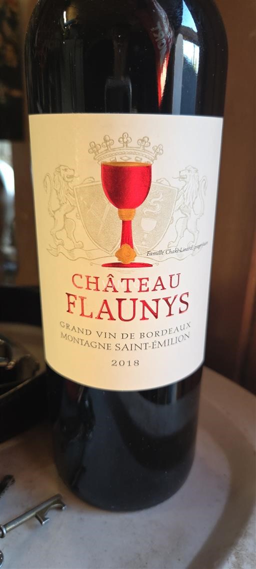 Bordeaux Montagne-saint-émilion Château Flaunys 2018