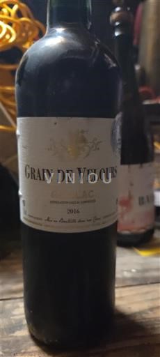 Burdeos Côtes-de-bourg Grain de Velours 2016