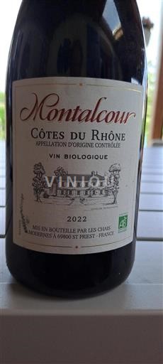 Rhône-dalen Côtes-du-Rhône Montalcour 2022