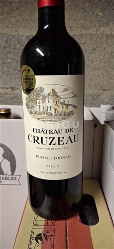 Bordeaux Pessac-Léognan Cruzeau 2022