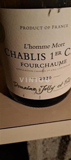 Burgundsko Chablis Premier Cru Domaine Jolly et Fils L'homme Mort 2020