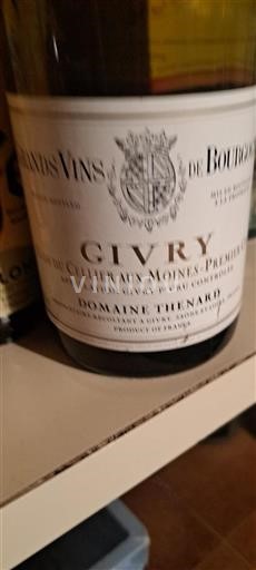 Bourgogne Givry Premier Cru Domaine Thenard Clos du Cellier aux Moines - Premier Cru 2017