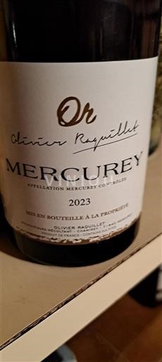 Bourgondië Mercurey Olivier Raquillet 2023