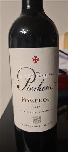 Bordeaux Pomerol Château Pierhem 2015