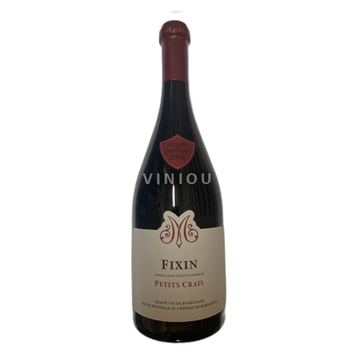 Bourgogne Fixin Château Marsannay Petits Crais 2018