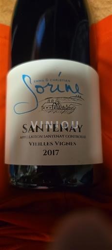 Burgundsko Santenay Emma & Christian Sorine Vieilles Vignes 2017
