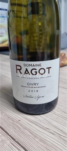 Borgoña Givry Domaine Ragot Vieilles Vignes 2018
