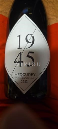 Bourgogne Mercurey Vieilles Vignes 2022