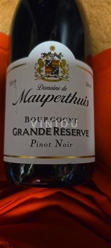 Burgundi Bourgogne Domaine Mauperthuis Grande Réserve 2019
