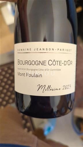 Burgundy Burgundy Côte d'Or Domaine Jeanson-Parigot Mont Poulain 2023