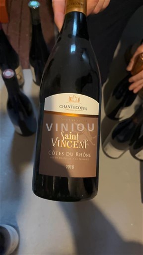Thung lũng Rhône Côtes-du-rhône Chantecôtes Saint Vincent 2018