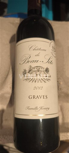 Burdeos Graves Château Beau-Site 2012