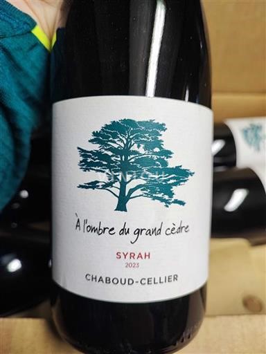 Thung lũng Rhône Không được chỉ định Chaboud cellier À l'ombre du grand cèdre 2023