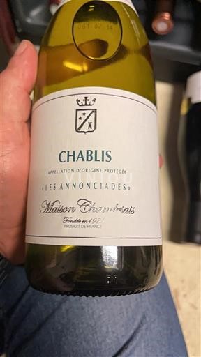Burgundy Chablis Maison Chardonnays Les Annonciades 2022