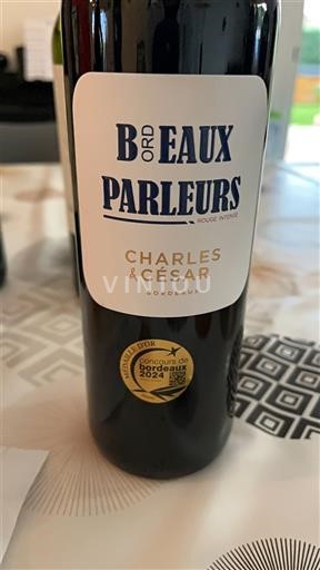 Bordeaux Charles César Bordeaux Parleurs Rouge Intense Neleten.