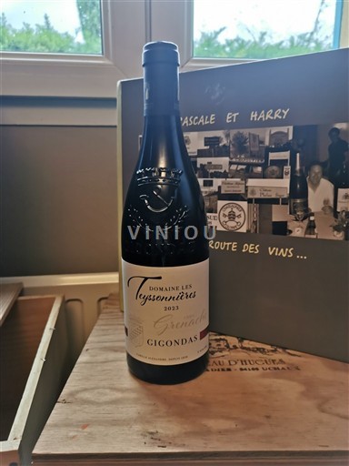 Rhônen laakso Gigondas Domaine Les Teyssonnières Grenache 2023