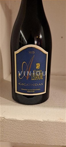 Rhônen laakso Gigondas Domaine Les Teyssonnières ALEXANDRE 2023