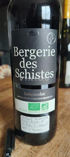 Vinos Rouge sec Bergerie des Schistes 2022 Francia Languedoc AOC