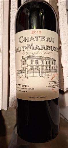 Bordeaux Saint-Estèphe Château Haut Marbuzet H.Duboscq et fils 2013
