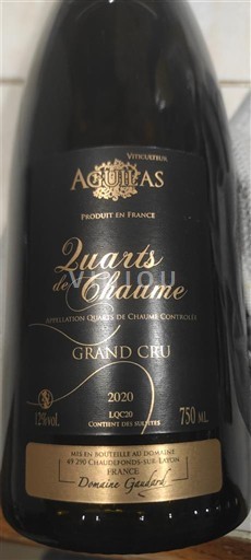 Thung lũng sông Loire Quarts de Chaume Grand Cru Domaine Gadais 2020