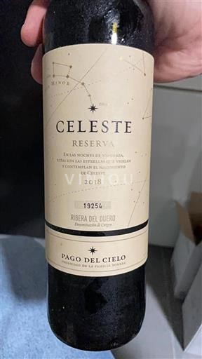 Castilien og León Ribera del Duero Pago del Cielo Celeste Reserva 2018
