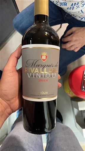 La Rioja rioja Marqués de Rivallana Gran Reserva 2018