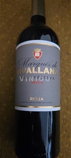 La Rioja Rioja Marqués de Rivallana Gran Reserva 2015