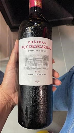 Burdeos Côtes-de-bourg Château Puy Descazeau Cardinal 2017