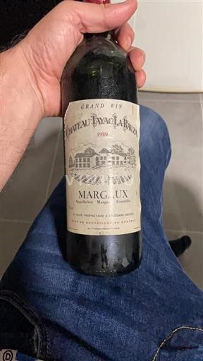 Bordeaux Margaux Château Tayac-Laruza 1989