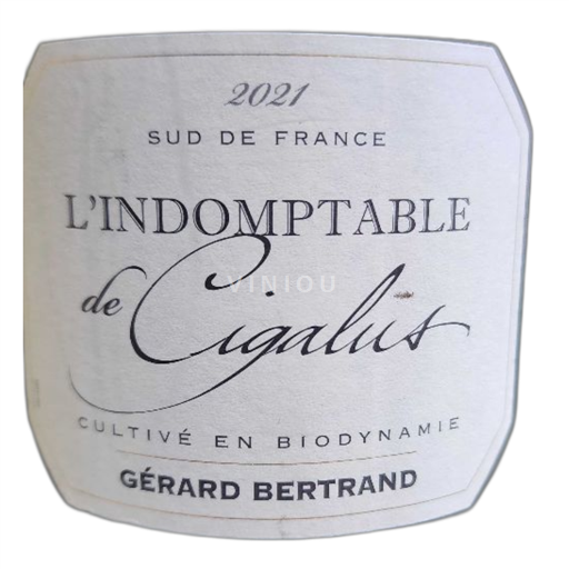 Languedoc ja Roussillon Määrittelemätön L'INDOMPTABLE do Cigalint CULTIVÉ EN BIODYNAMIE GÉRARD BERTRAND 2021 Ei vuosikertaa