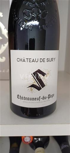 Vale do Ródano Châteauneuf-du-Pape Domaine Sury Não Sazonado