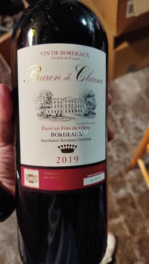 Bordeaux Baron de Clarsac 2019