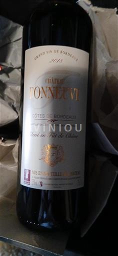 Bordeaux Côtes-de-Bordeaux Château Fonrêve 2018